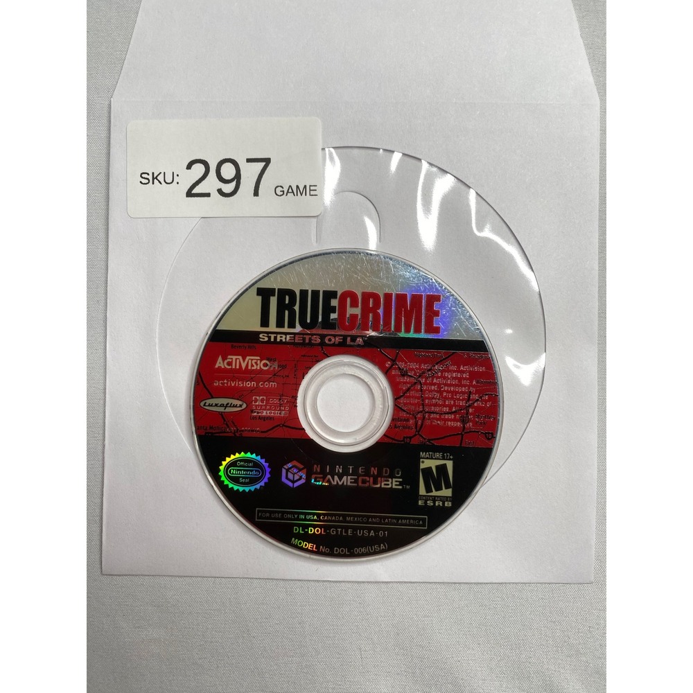 True Crime Streets of LA Nintendo GameCube GC Disc Only